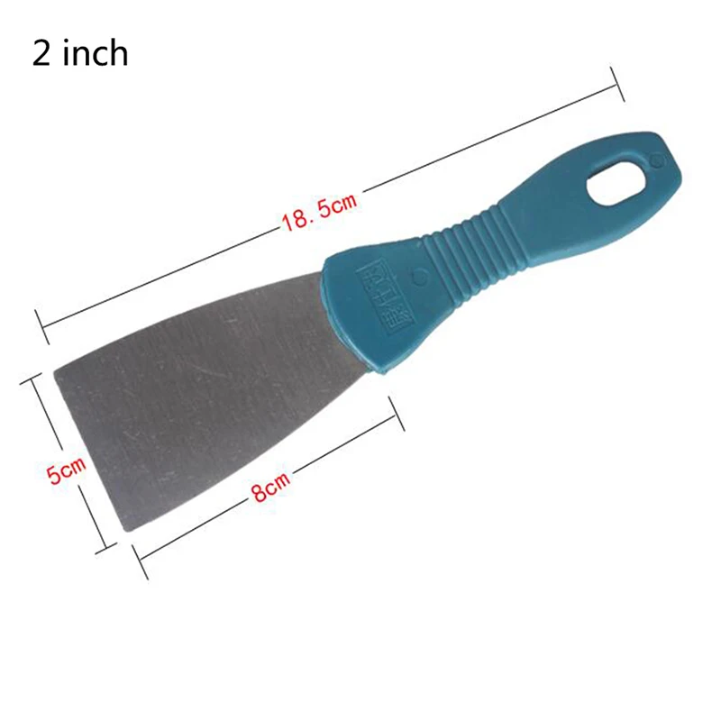 2 Inch Putty Dao Xẻng Thép Carbon Nhựa Tay Cầm Dụng Cụ Cạo Lưỡi Dao Dụng Cụ Xây Dựng Tường Trát Dao Dụng Cụ Cầm Tay