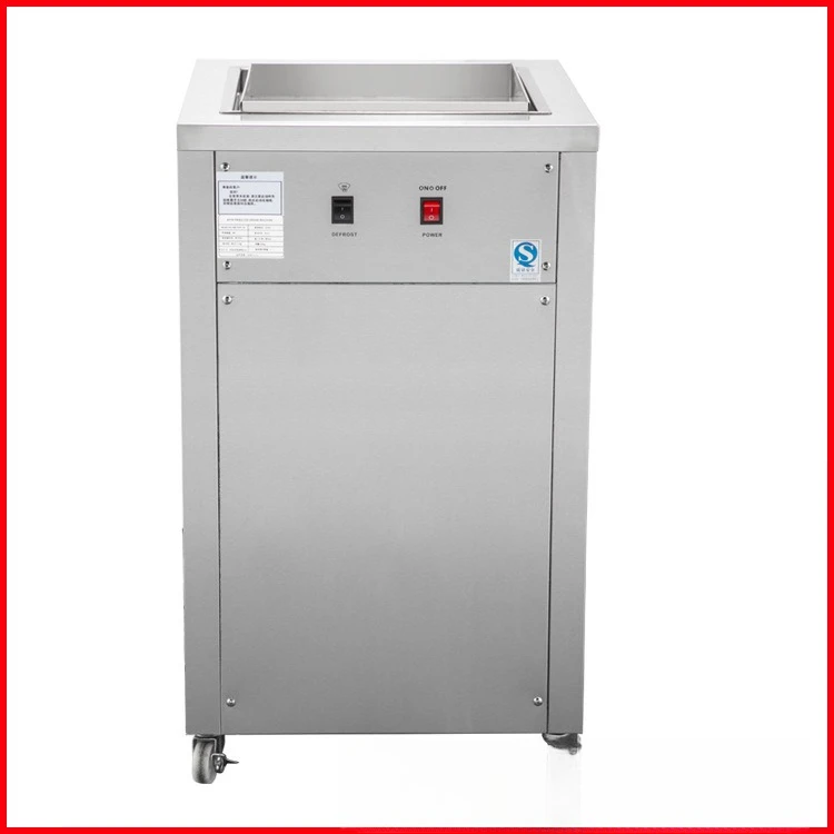 

Коммерческая машина для приготовления жареного мороженого и йогурта, для толстых квадратных порций, оборудование для уличной торговли на ночных рынках