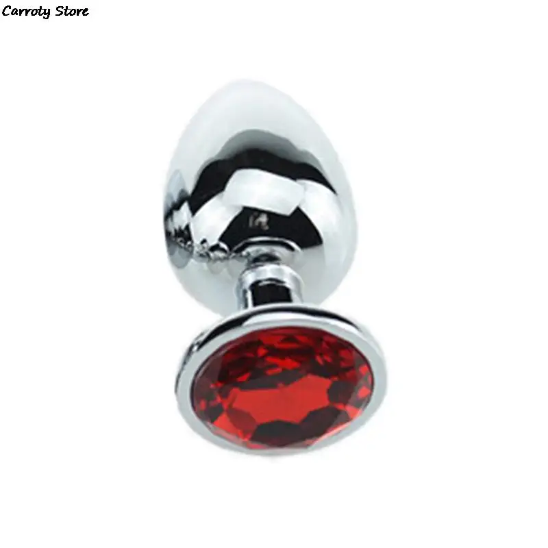 Sex Toys Products For Men Couples Small Size Metal Crystal Anal Plug Stainless Steel Booty Beads Jewelled Anal Butt Plug