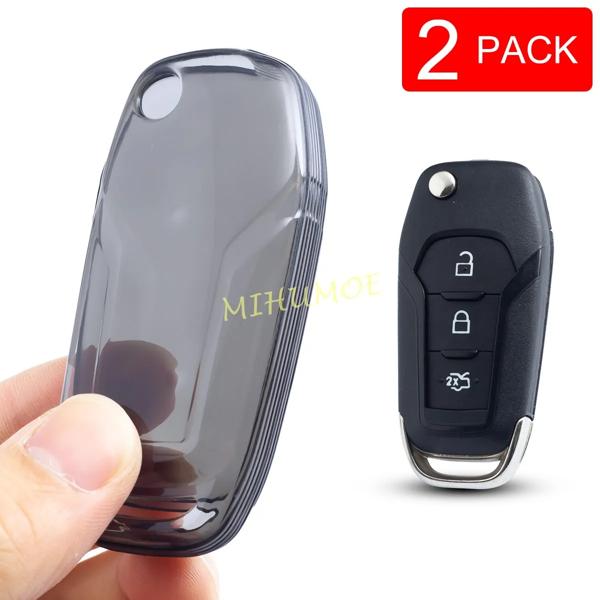 

Черный/прозрачный автомобильный брелок для ключей для F-150 F-250 F-350 F-450 XL/XLT/STX Ranger XL Everest Maverick Ecosport