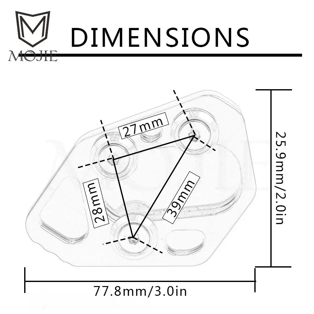 Accessori moto per BMW F800GT F800S F800ST F800R F 800 R GT S ST supporto laterale CNC ingrandisci supporto piastra supporto cavalletto