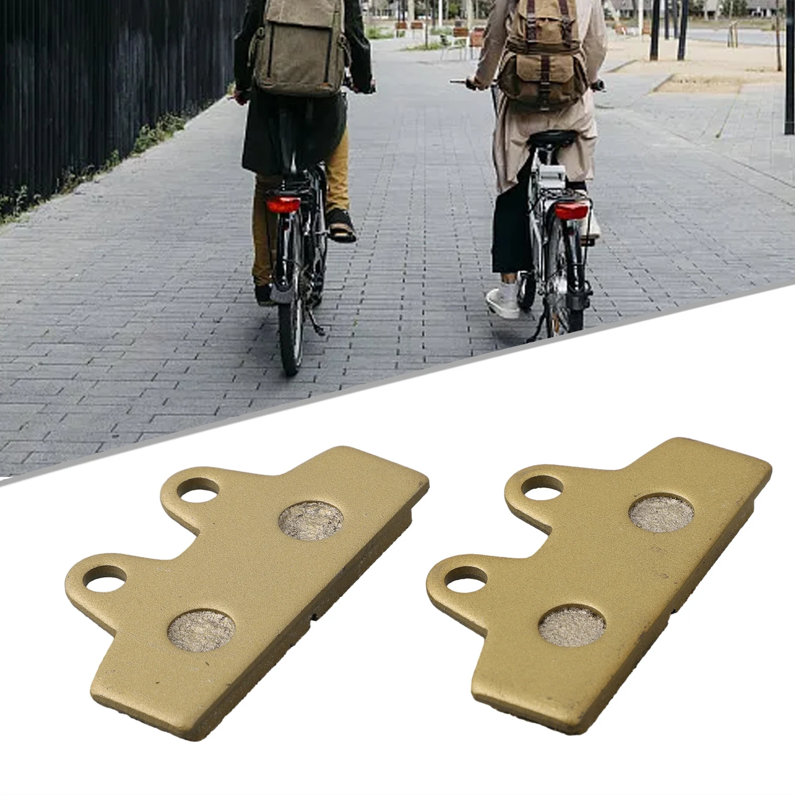 1 Pack Bicycle Brake Pads Electric Vehicle Semi-metallic Brake Pads Electric Bikes Scooters Wear-resistance Brake Pad Parts