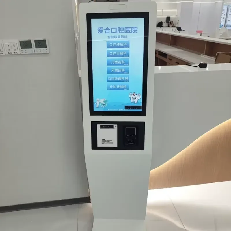 Self Payment Kiosk Automatic Ordering Machine Self Service Checkout Self Service Payment Machine Queue Ticketing System