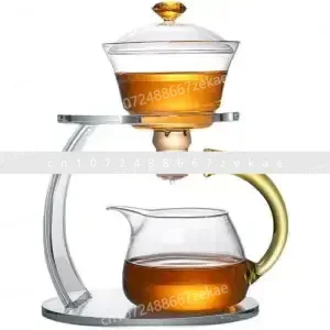 

Tea Set, Magnetic Suction Teapot, Complete Set of Tea Sets ，Creative Tea Brewing Set, Semi-automatic Glass Teapot Set,