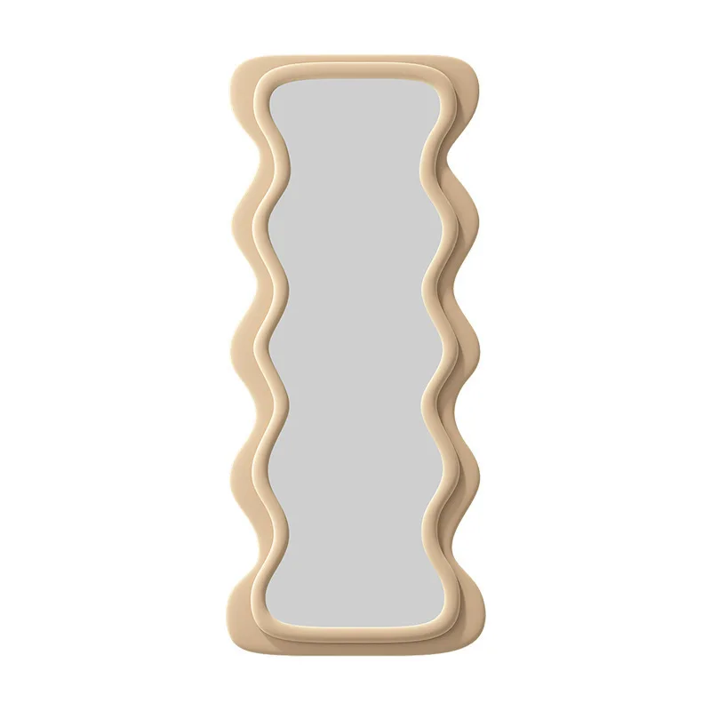 

Wall-mounted full-body mirror retro special-shaped full-length bedroom wall-to-wall floor-to-ceiling mirror