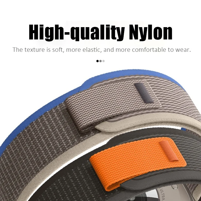 Đường Mòn Vòng Dây Đeo Nylon Dành Cho Đồng Hồ Apple Cực 49Mm SE Series 8/7/6/5(45Mm 41Mm 44Mm 40Mm 38Mm 42Mm) thoáng Khí Ban Nhạc Dành Cho IWatch