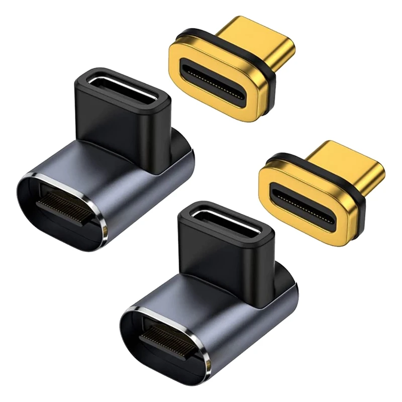 USB C 마그네틱 어댑터 40Gbps 24 핀 USB 어댑터 2 개, 스팀 데크, 갤럭시 용