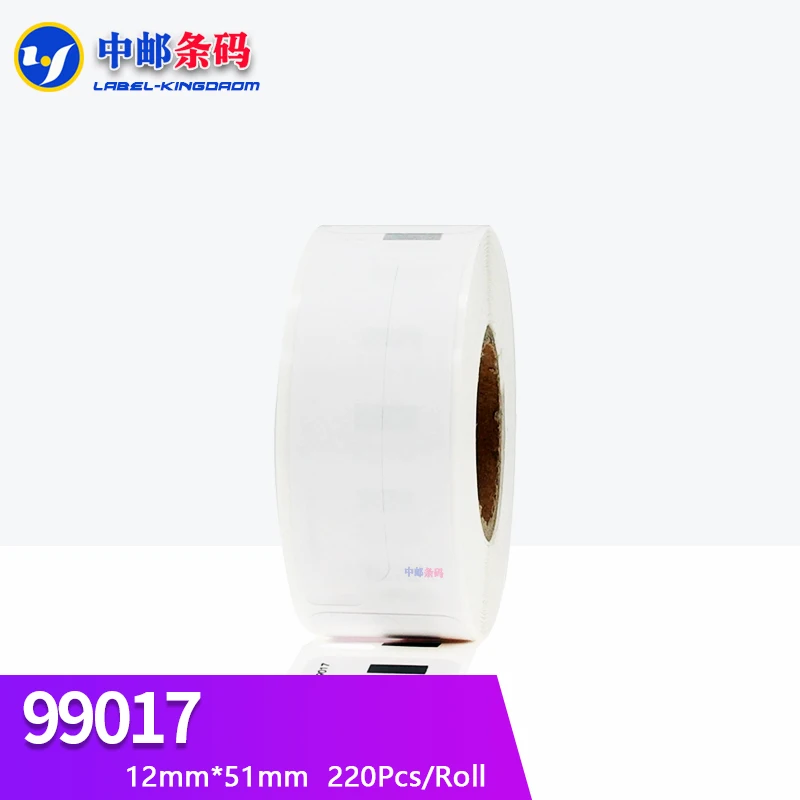 1 Roll Dymo Generic 99017 Label 21.5mm*51mm 220Pcs Compatible for LW400 LW450 Turbo 4XL Thermal Printer