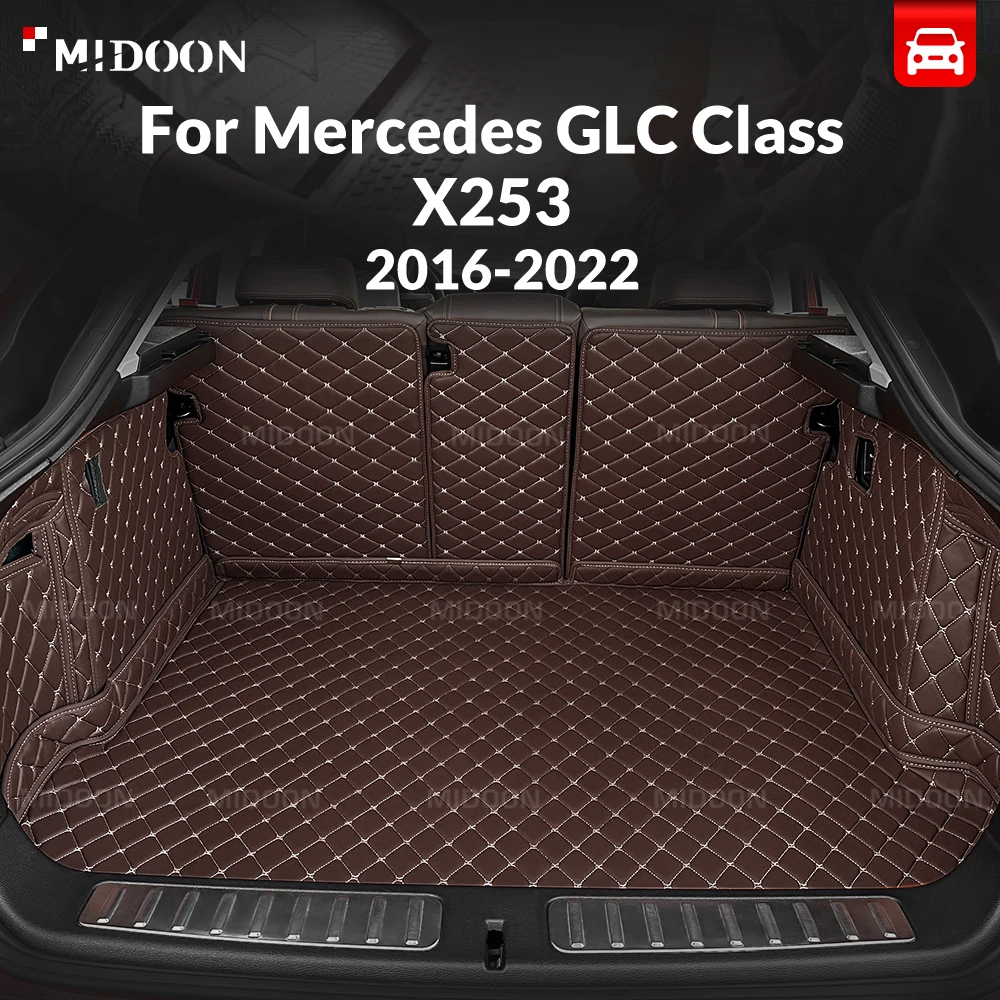 For Mercedes Benz GLC Class X253 2016-2022 Full Coverage Trunk Mat Car Anti-dirty Pad Protector Cargo Liner Interior Accessories