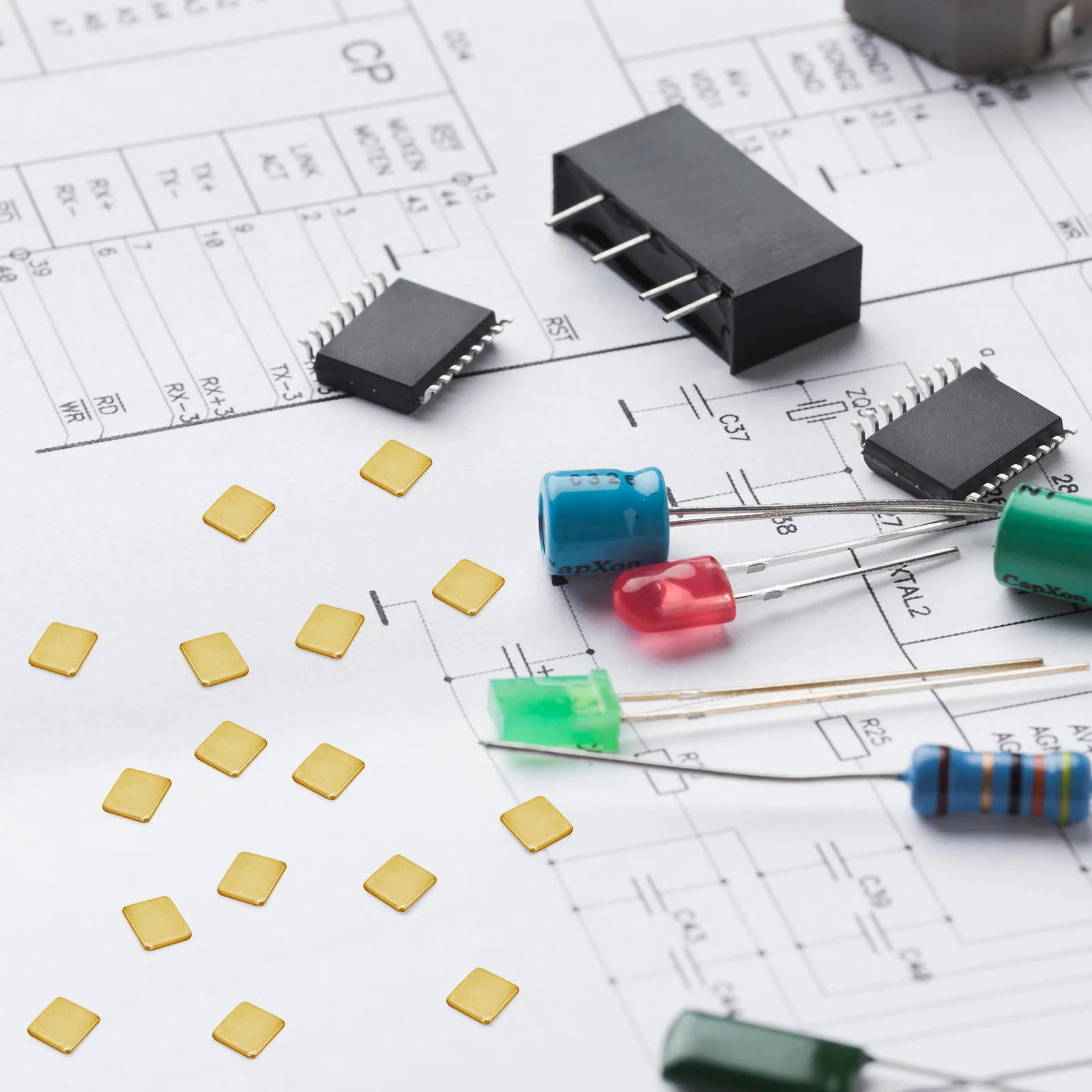 Gold-plated Contacts Jewelry Making Soldering Tab Tools Accessory Chip Copper Welding Chips Bracelets Kit