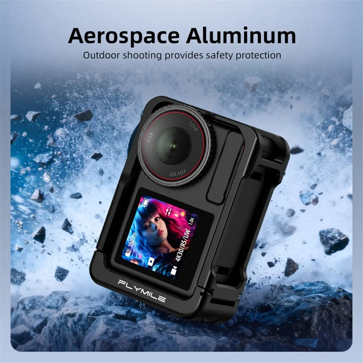 Poignée de caméra A72U pour Action 5 Pro/Action 4/3, accessoires, bouton déclencheur, poignée de photographie, kit Street Grip