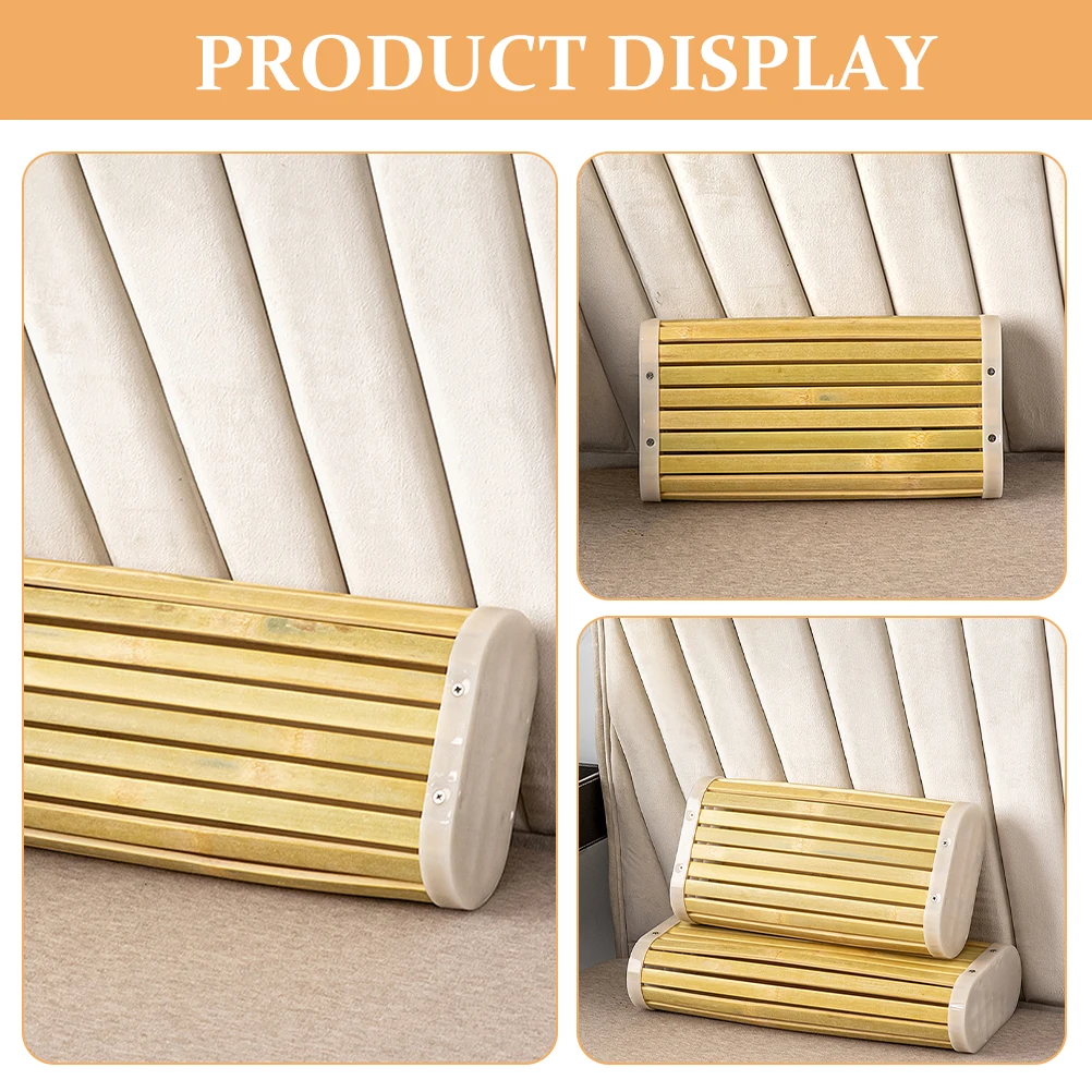 

16x33x8cm Rectangular Eco Friendly Support Cervical Cooling Bathtub Sweat Steam Firm Individual Hard Bamboo Strip Design