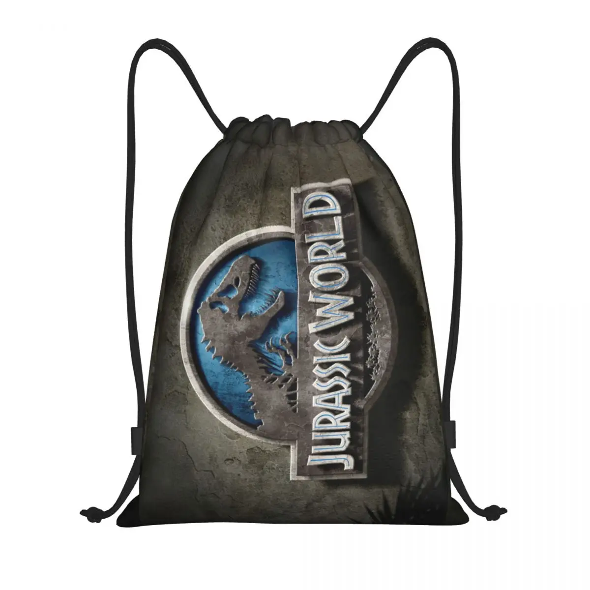 Jurassics Parks Drawstring Backpack Sports Gym Bag for Women Men Dinosaur World Training Sackpack