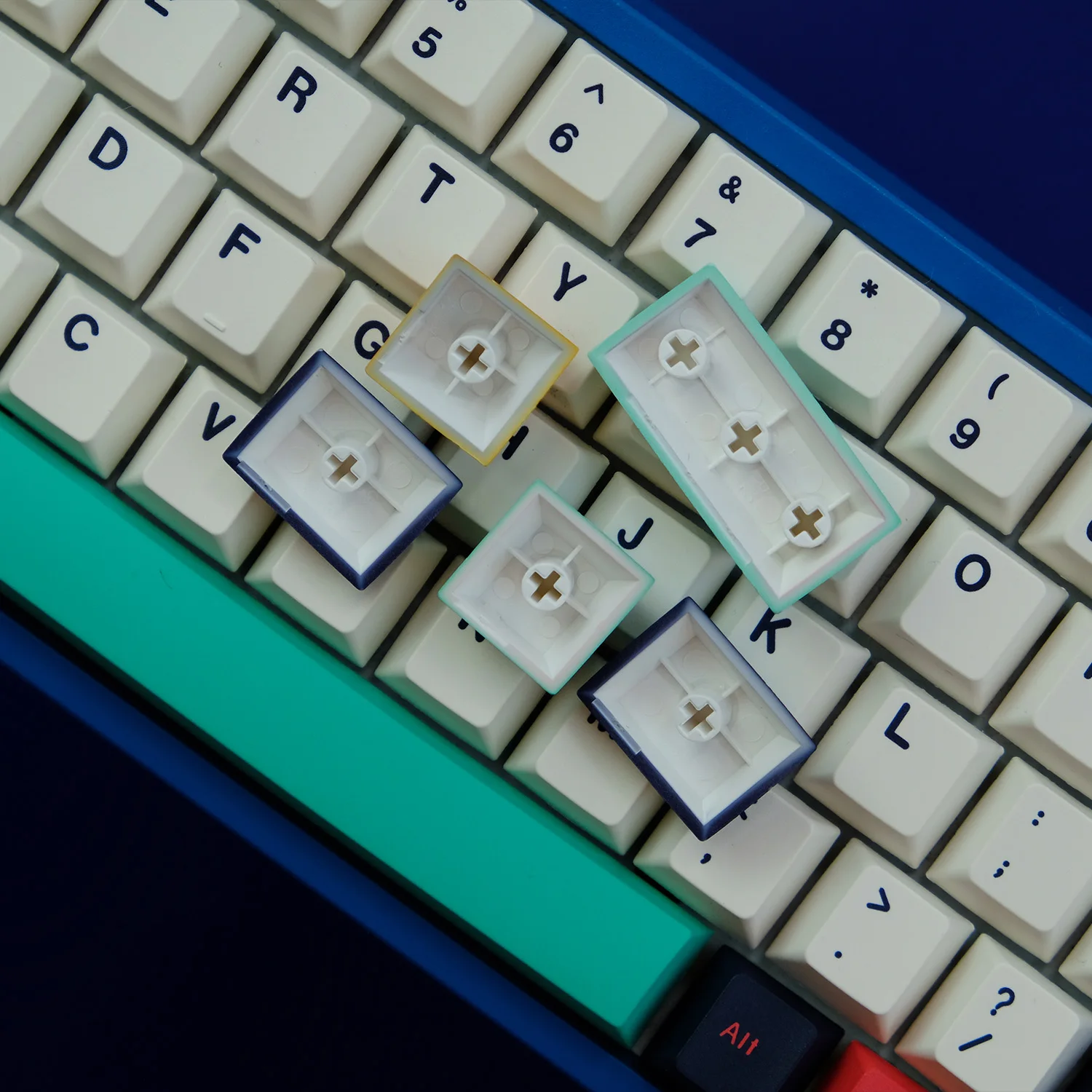 129 Keys GMK Daytime Metropolitan City Keycaps Cherry Profile PBT Five Dye SUB Japanese Keycap for MX Switch Mechanical Keyboard