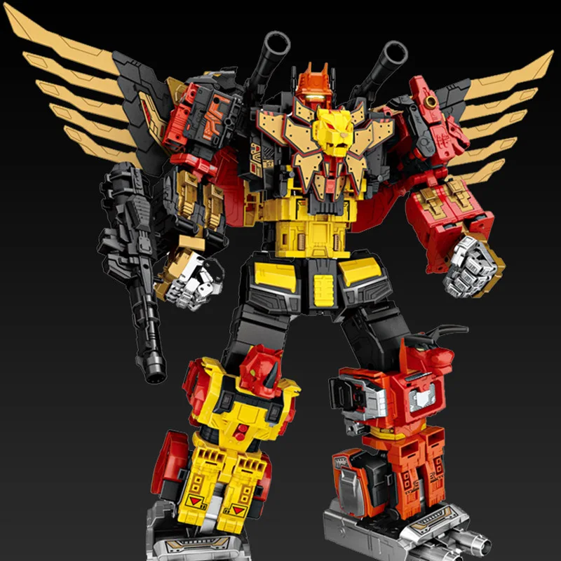 Wei Jiang Transformação Predaking 5IN1 As garras afiadas Divebomb Headstrong Tantrum Rampage Figura