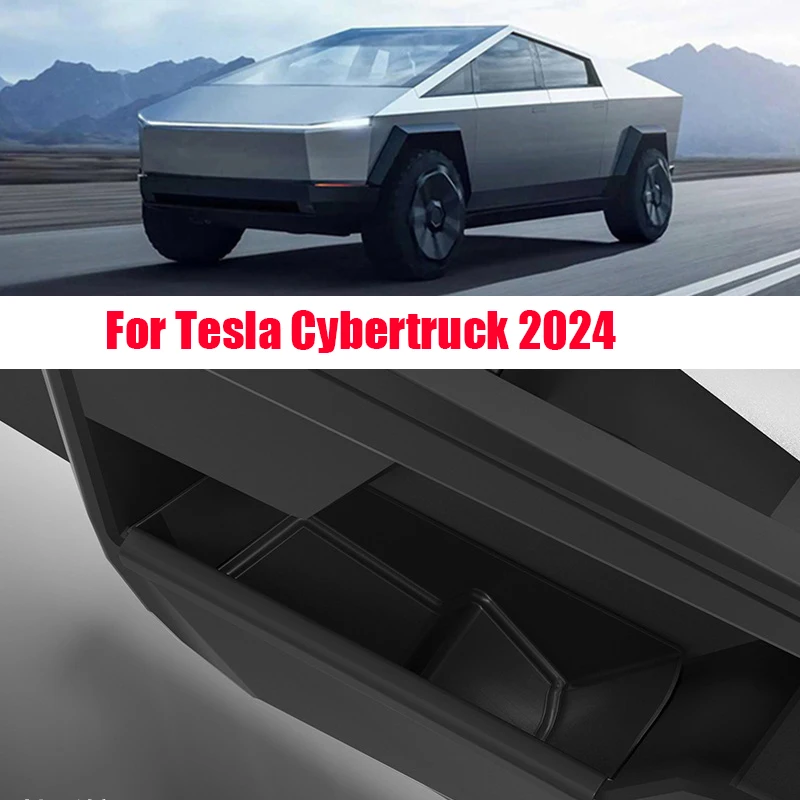 

For Tesla Cybertruck 2024 TPE material front door storage box door slot anti dirt storage box