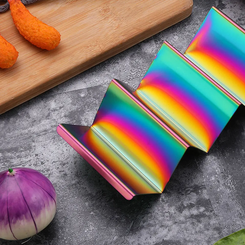Soporte Vertical de Burrito de acero inoxidable, estante para panqueques para el hogar, estante para rollos de pollo, soporte compacto para comida, fiesta para servir Sushi