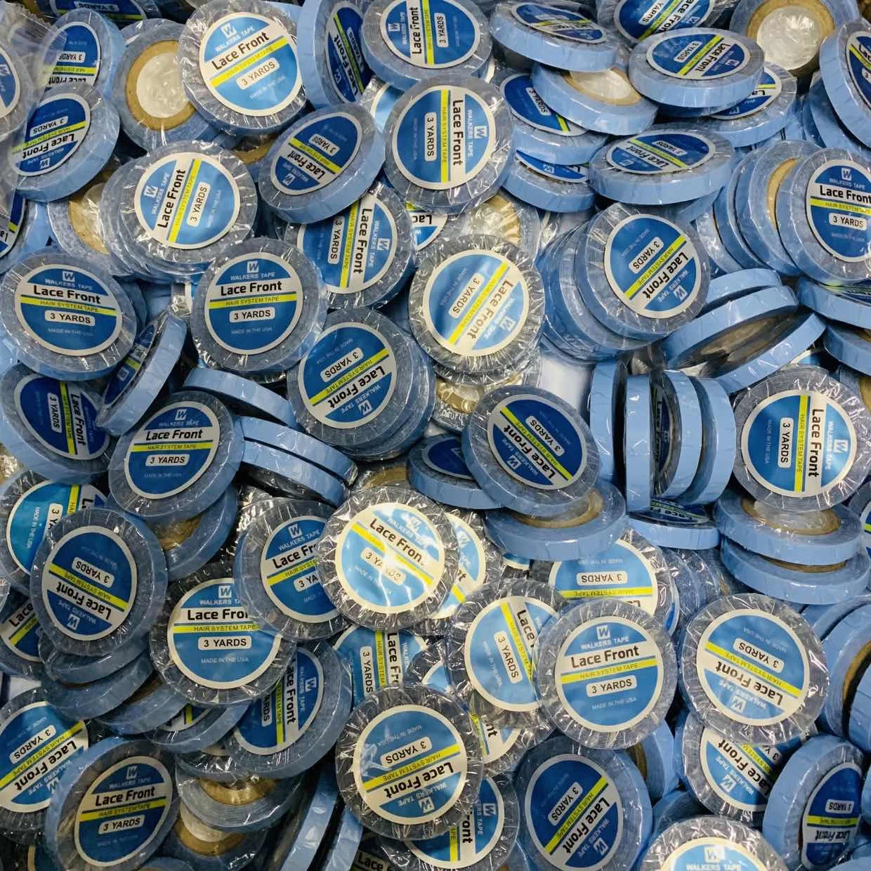 BOYMIA Commercio All'ingrosso 10 PZ 3 YARDS 0.8 cm WALKERS NASTRO Anteriore Del Merletto Sistema di Capelli Estensione Ultra Tenere Walker Nastro doppia parrucca adesiva