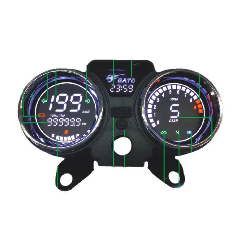 For 150Gato 250cc Prince ITALIKA RC250 Motorcycle Digital Meter Assembly Screen Display Dashboard Modification Accessories