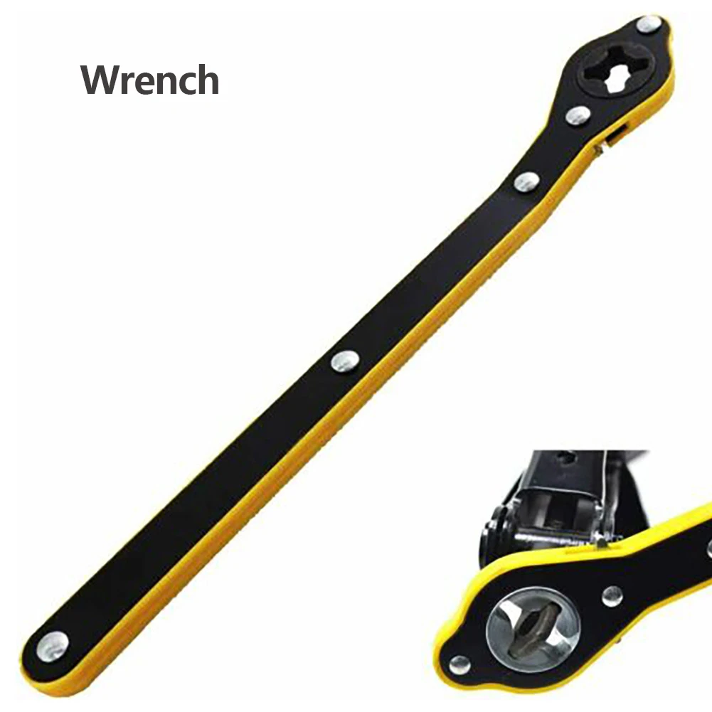 Car Jack Ratchet Wrench& Adapter Labor-saving Car Scissor Ratchet Spanner Key Tire Wheel Lug Wrench Hand Repair Tool