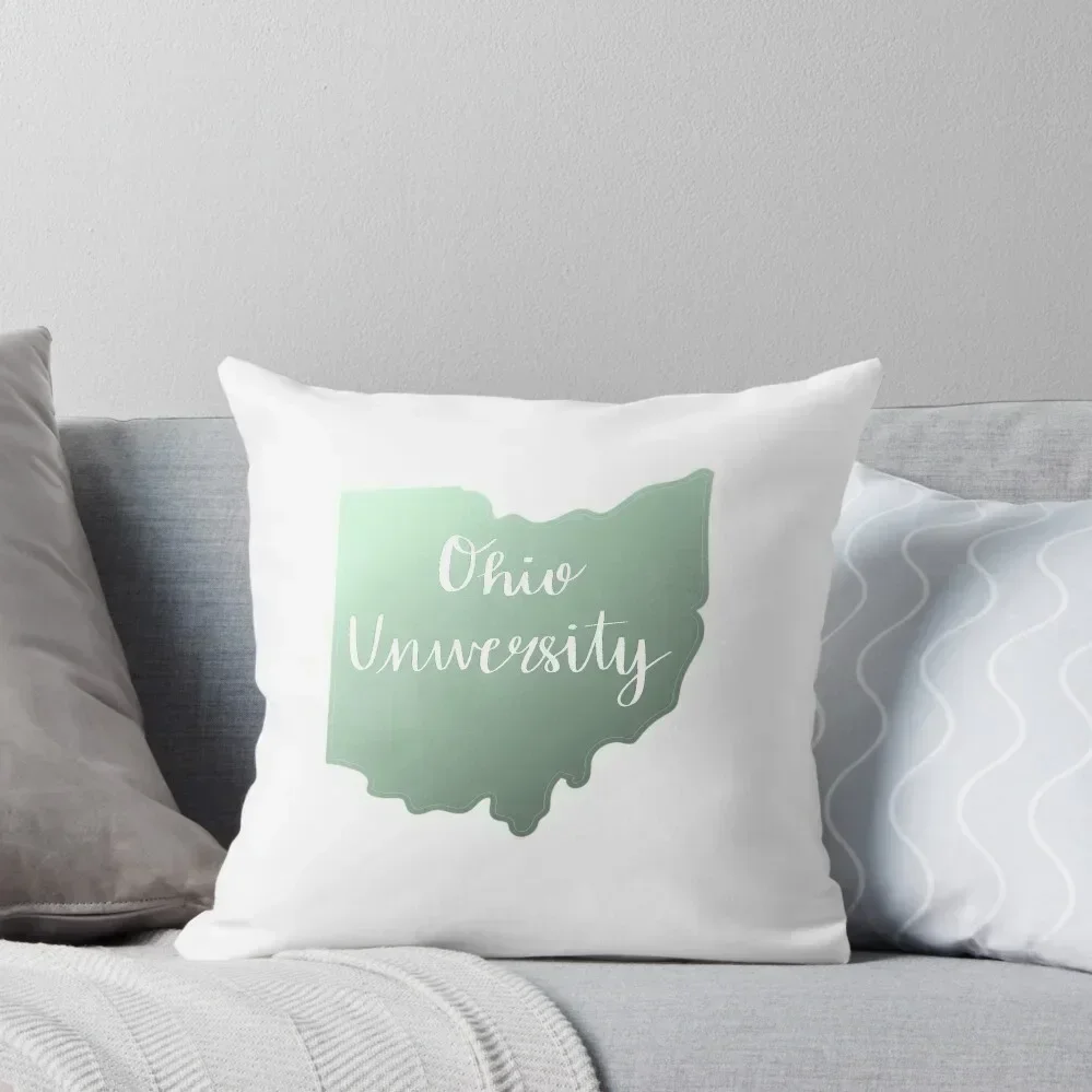 

Ohio University Ohio Shape Throw Pillow Elastic Cover For Sofa christmas decorations for home 2025 pillow