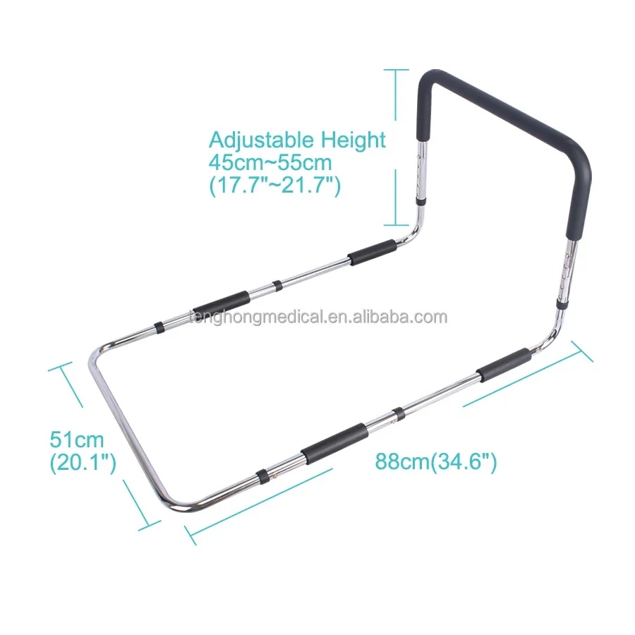 Produtos de cuidados de saúde idosos, Ward Nursing Safety Bed Rail, Suporte de cama sênior, Barra de altura ajustável para idosos