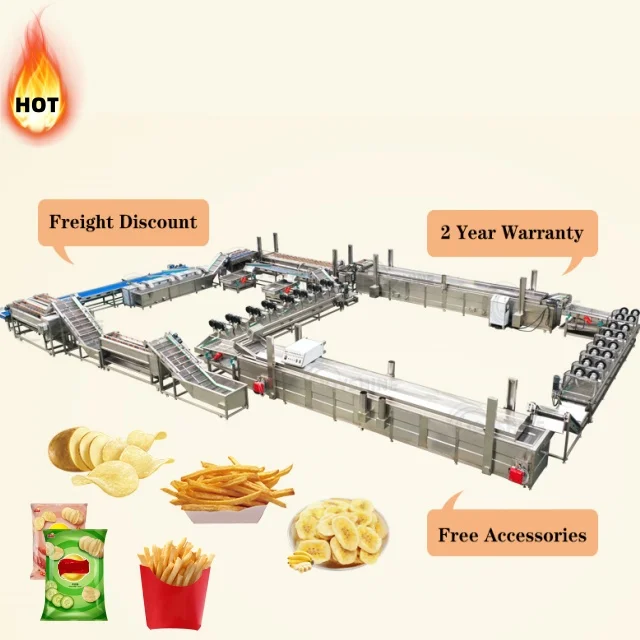 China Supply Chips Production Line Automatic Potato Chips Making Machine