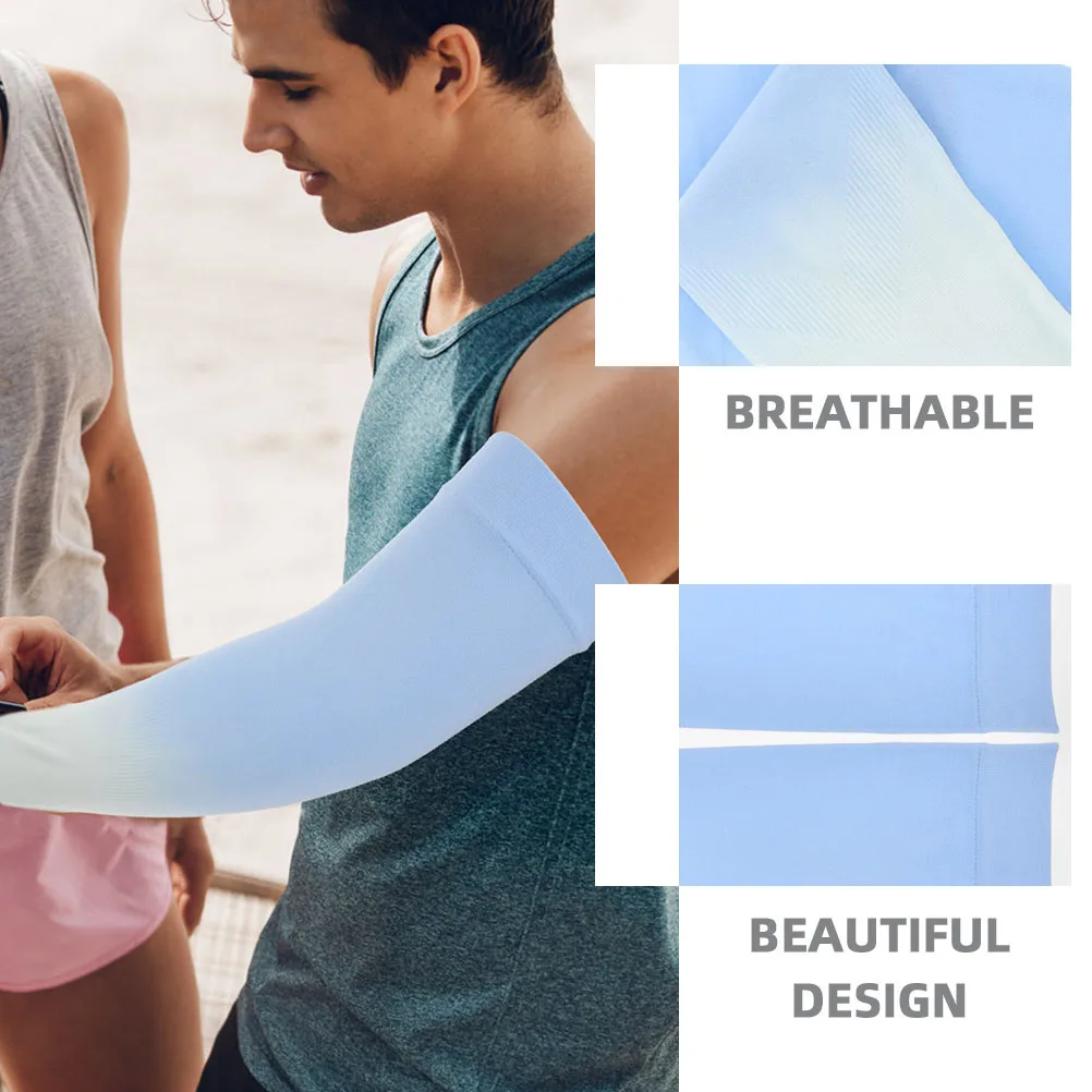 

2 Pairs Sun Protection Sleeve Golf Sleeves Arm Uv Protective Cooling Running Woman