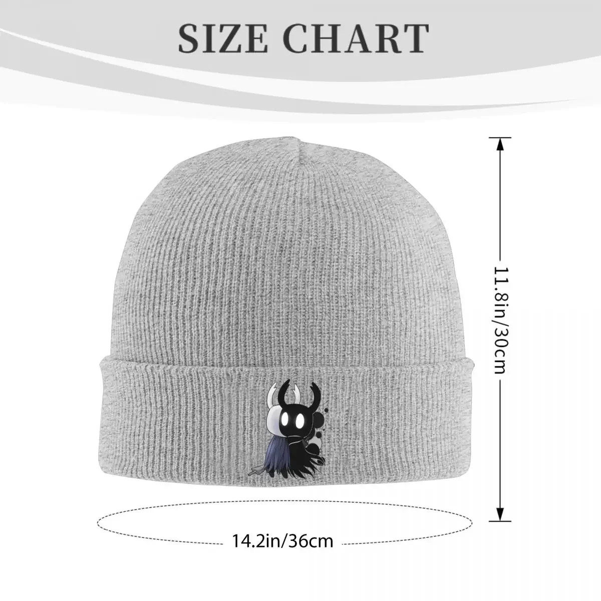 Hugs Hollow Knight Knitted Caps for Women Men Skullies Beanies Autumn Winter Hats Game Ghost Skull Hip Hop Melon Cap