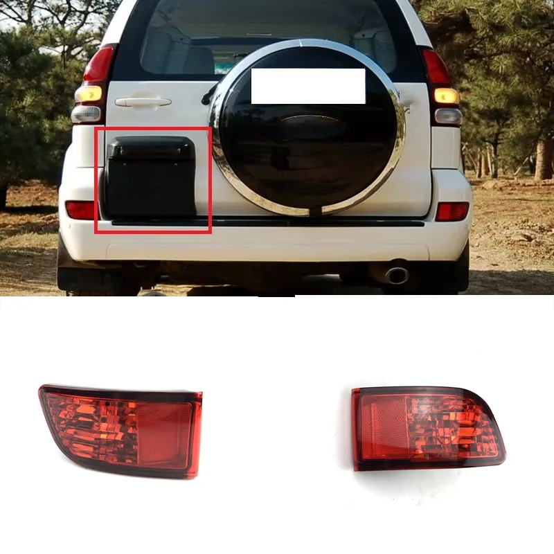 

Suitable for Toyota Land Cruiser Prado 120 lc120 taillight 2003-2009 rear bumper reflector lights without bulb signal lampshade