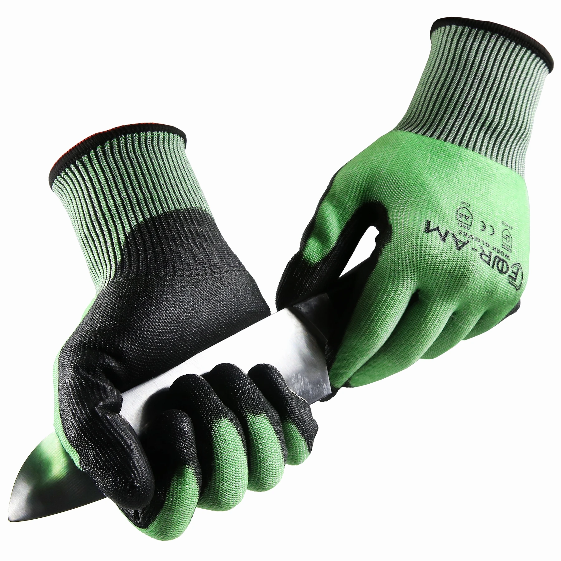 1/3pair Cut Resistant Work Gloves ANSI Cut3，3D Comfort Stretch Fit, Power Grip, Durable Sandy Nitrile