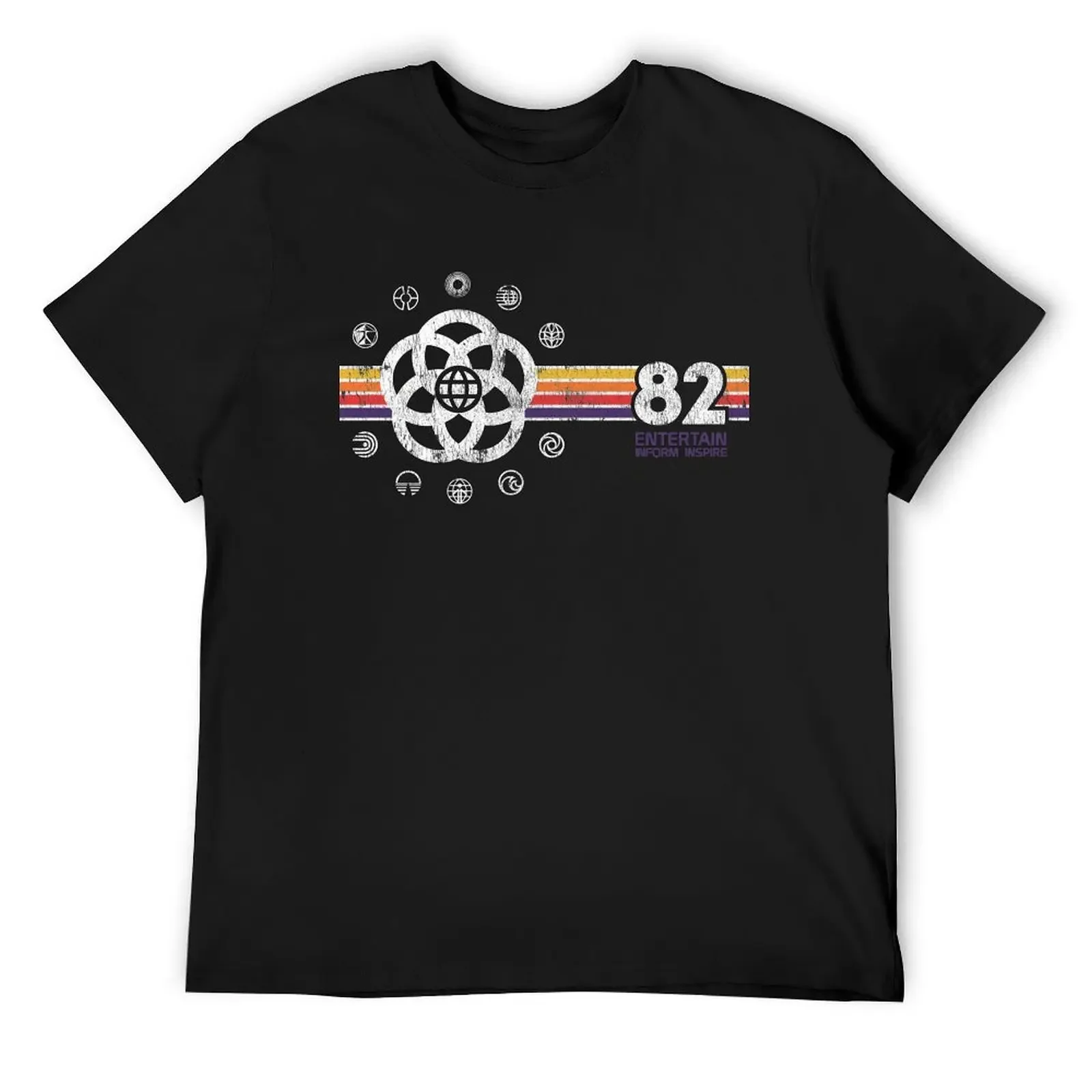

EPCOT Center Vintage Style Distressed Pavilion Logos T-Shirt custom t shirt vintage t shirts cute tops T-shirts for men cotton