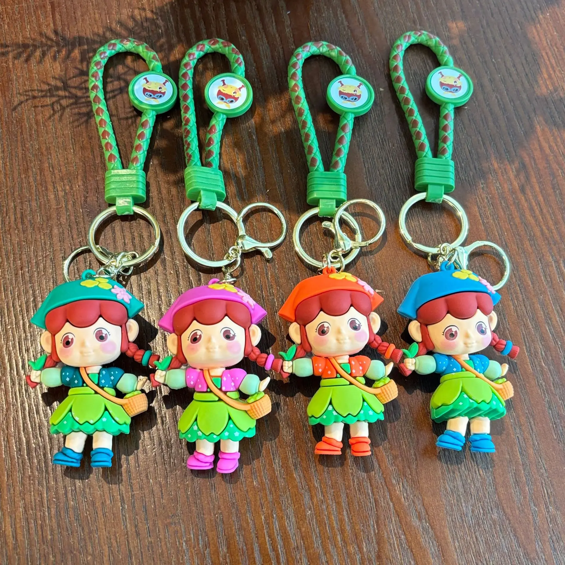 

New model Cute flower fairies, cute keychain pendants, couples' school bags, bags, keychains, small gift ornaments