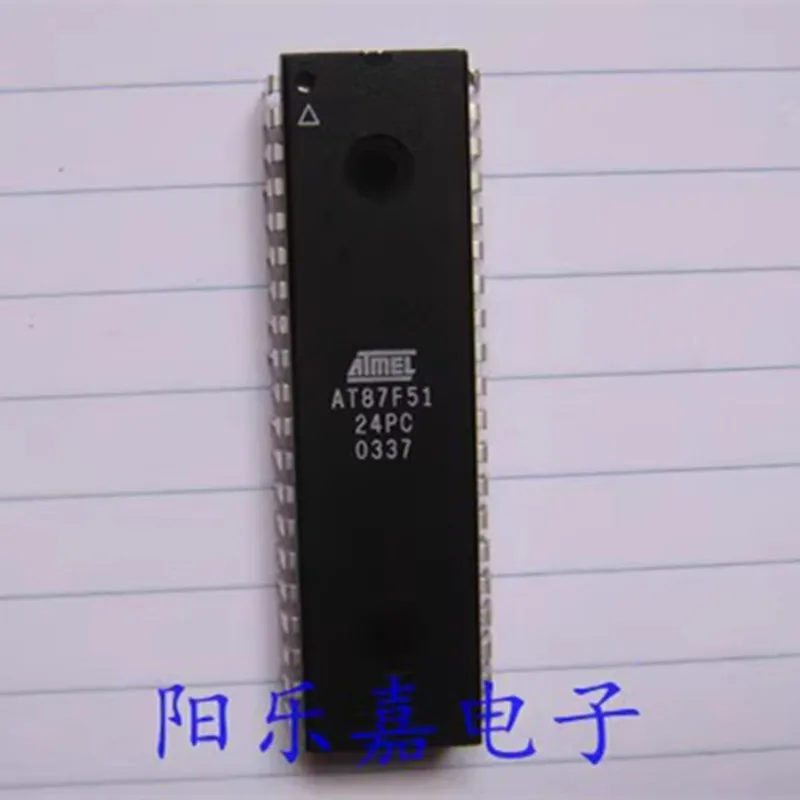 5Pcs/Lot AT87F51-24PC AT87F51 DIP-40 New Chip