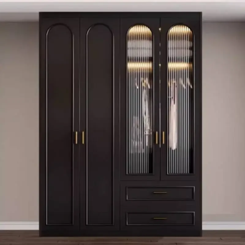 

Black Luxury Wood Wardrobes Orgnizer Drawers Living Room Wardrobes Bedroom Closet Organizer Guarda Roupa Bedroom Furniture