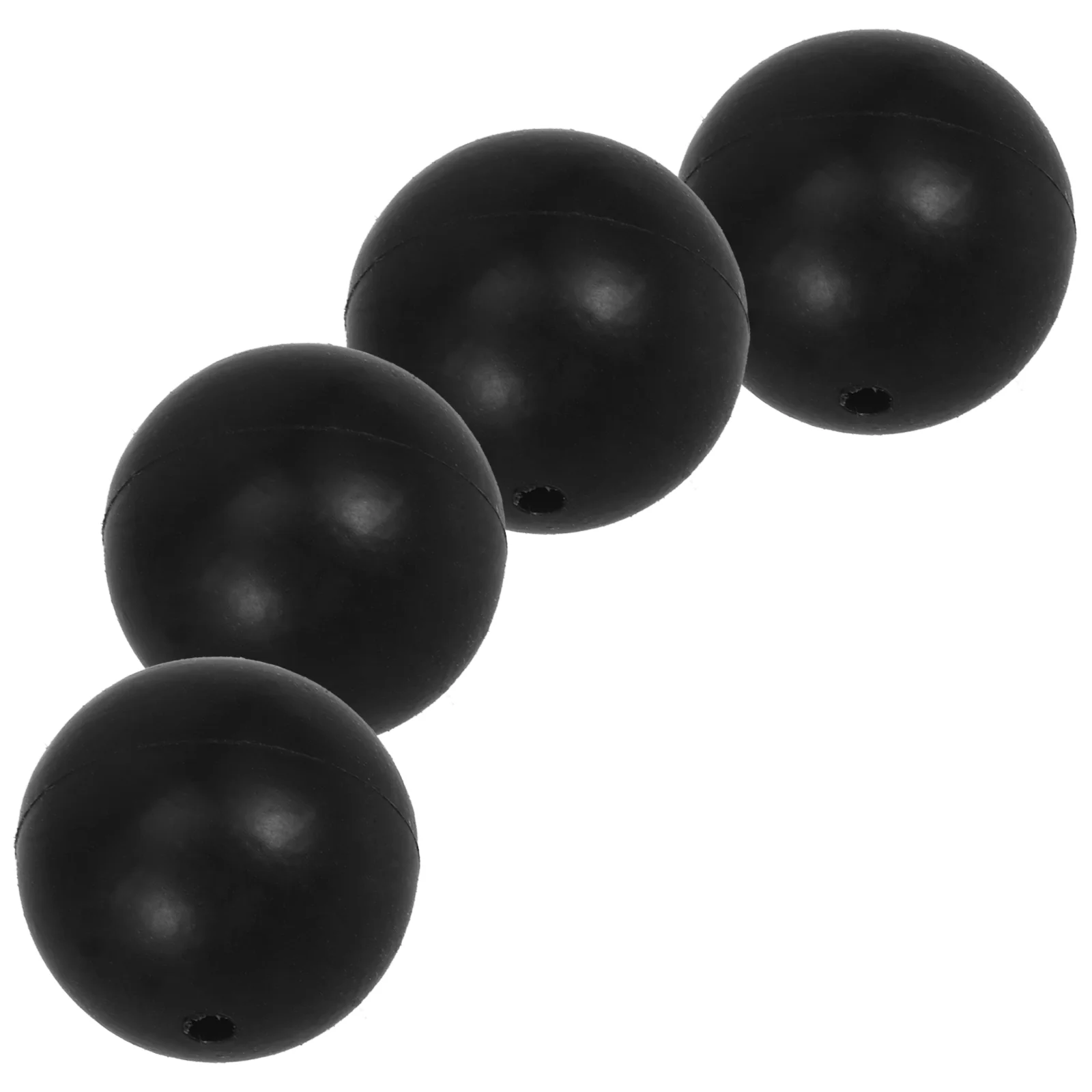 

4 Pcs Drumsticks Rubber Head Ethereal Part Percussion Instrument Supply Batter Parts Black for