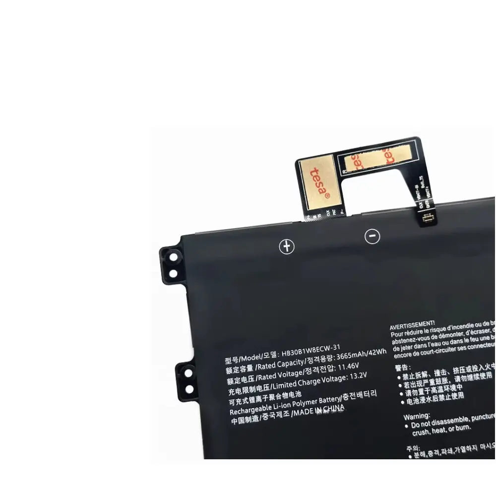 

HB30B1W8ECW-31 Аккумулятор для ноутбука Huawei MateBook X 2021 EUL-W19 EUL-W19P EUL-W29 EUL-W29P EULD-WFE9 EULD-WFH9 11,46 В 42WH
