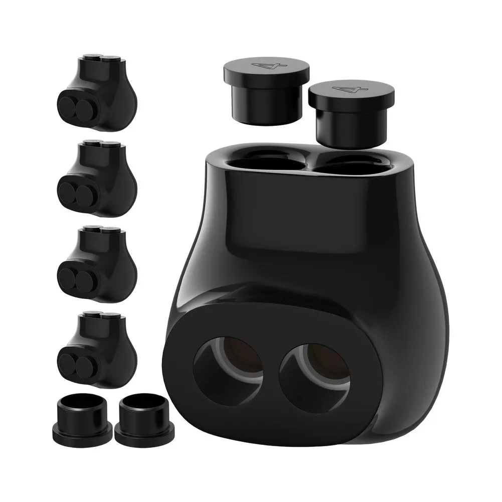 5 Pcs For Multi Tap Connector Set for Aluminum and Copper Wires For 4 AWG to 1For 4 AWG Hex Screw Tightening Design