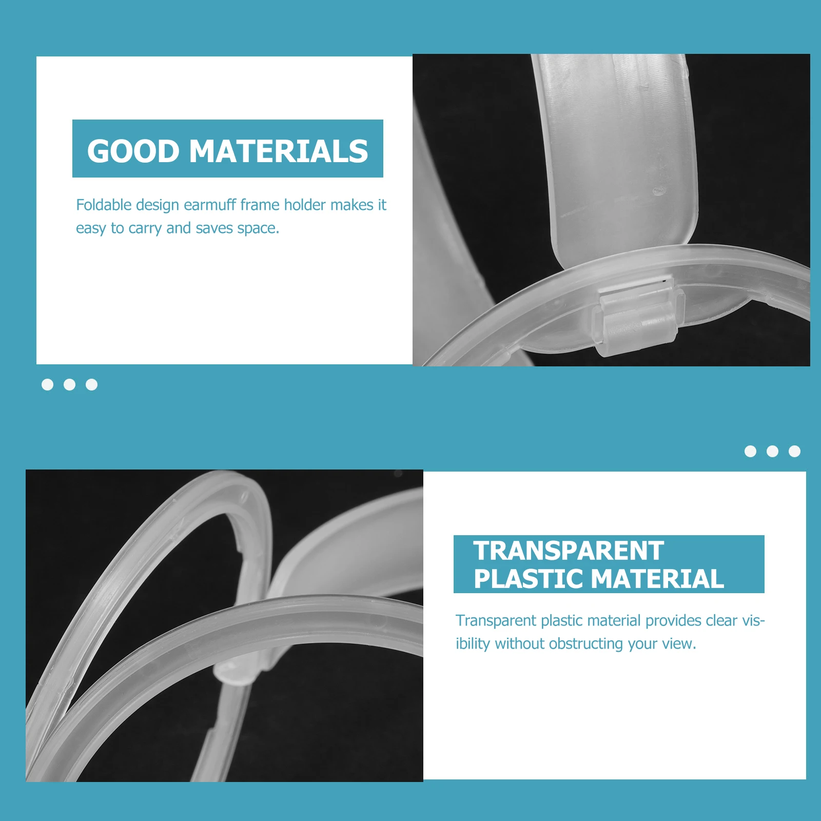 

10 Pcs Warm Earmuffs Frame Rack for Diy Bracket Shelf Plastic Holder Winter Accessories