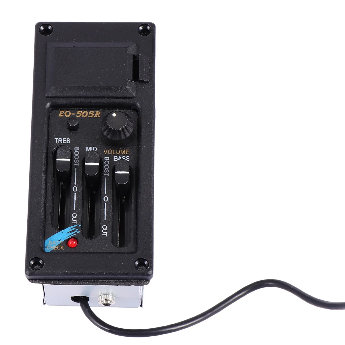 

1Pcs Guitar Pickup Eq Equalizer Preamp Piezo Pickup Musical Instrument Part Professional Accessory for Accurate Tuning