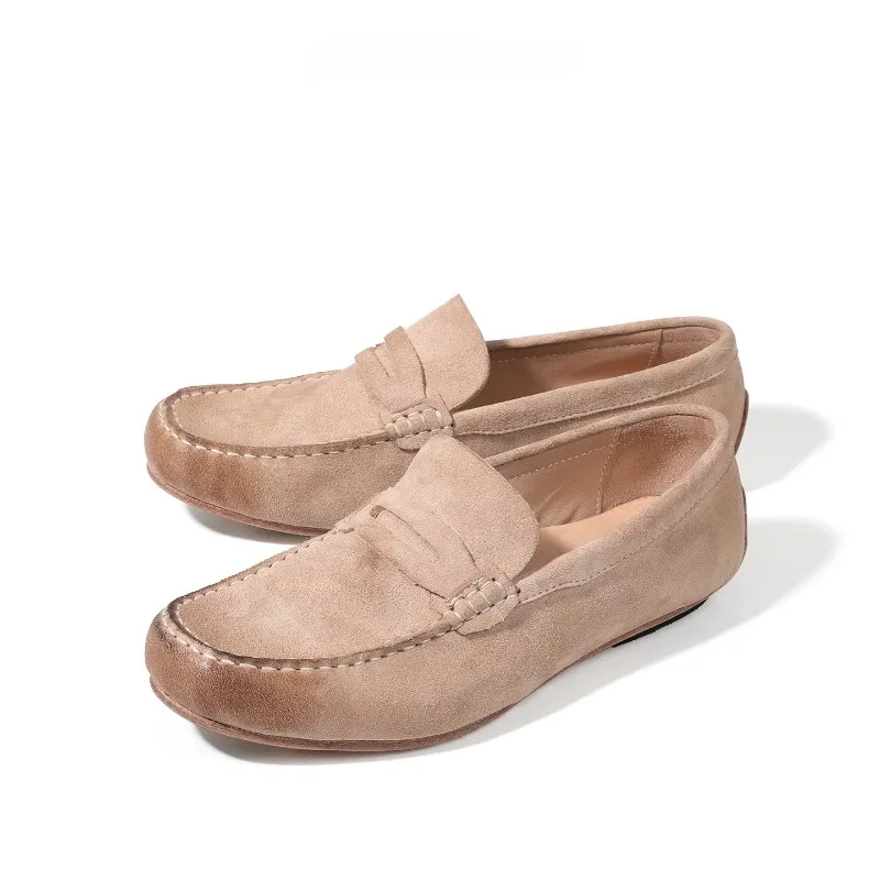 

Винтажные модные повседневные лоферы, мужская кожаная обувь, офисное платье, деловые роскошные оксфорды, молодежные мужские рабочие туфли из натуральной кожи