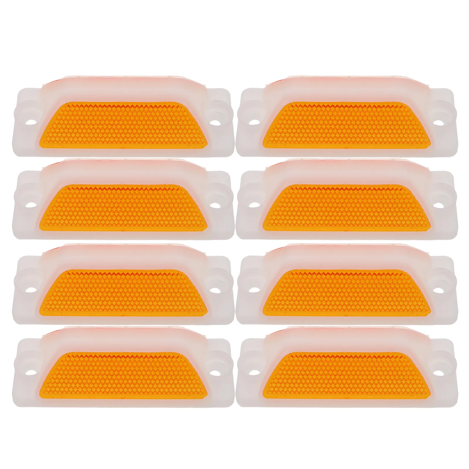 8 pcs Road Markers Driveway Pavement Safety Reflective Halloween Christmas New Year Pavement Reflector Driveway Reflectors
