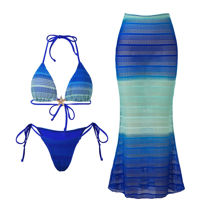 

Sexy Leopsrd Print 3 Piece Bikini Set Women Swimsuit Split Skirts Matching Swimsuit Thong Bathing Suit Women Beach Vacation