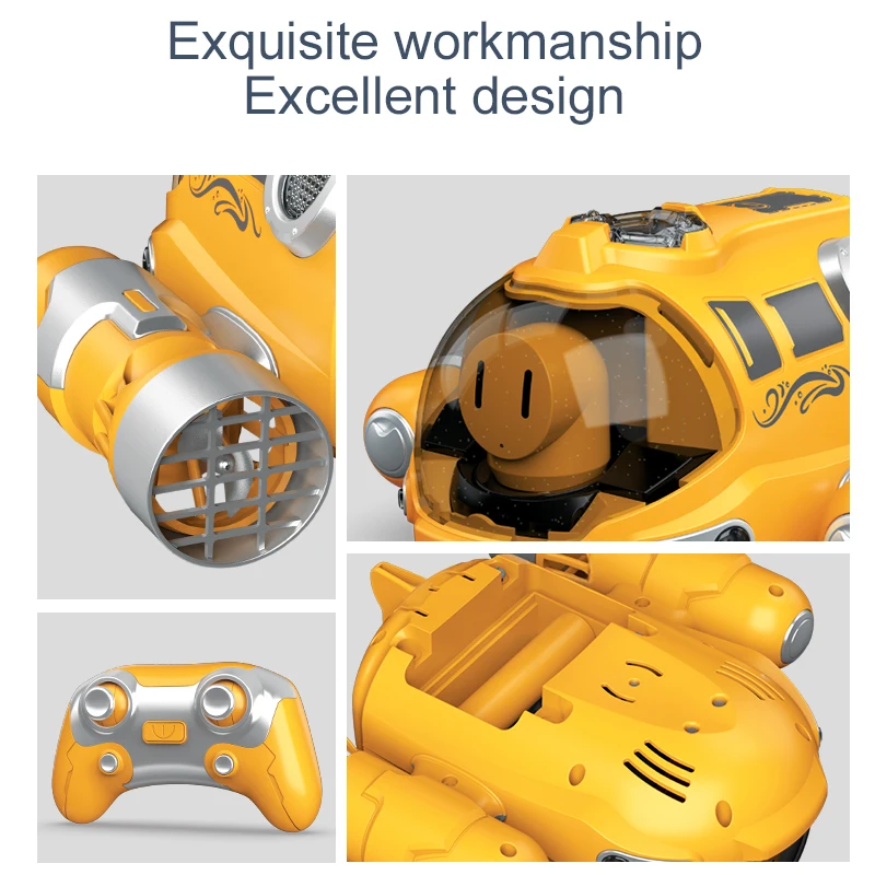 Bateau à moteur télécommandé 2.4GHz, Spray étanche, piscine, bain, bateau à vapeur RC, jouets pour garçons et filles, cadeau pour enfants