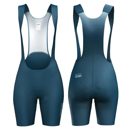 Imagen 1 del producto Lameda-pantalones cortos con pechera para mujer, petos de ciclismo transpirables sin costuras con almohadilla cómoda, pantalones cortos de ciclismo para mujer