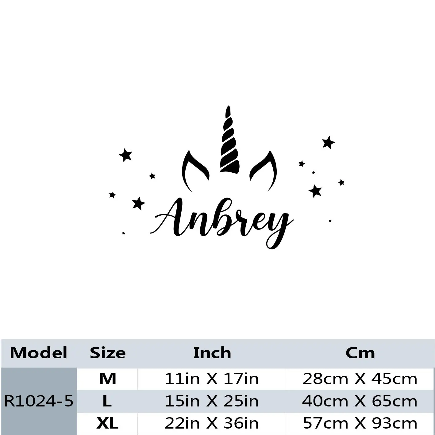 

1 pc magic unicorn Custom name Wall Sticker Vinyl Art Home Decor Kids Room Nature Decor Decal Creative Stickers