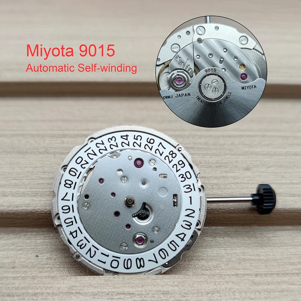 

Japan Original Miyota 9015 Mechanical Movement Ultra Thin 24 Jewels Automatic Self-winding Watchmaker Replacement Part Mechanism