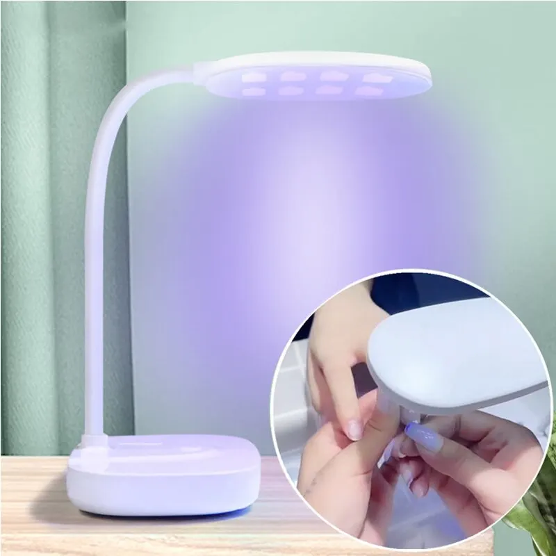 Nail Enhancement Lamp Nail Dryer Desktop Quick Drying Patch Nail Plate Led Folding Baking Lamp Nail Lamp Phototherapy Machine