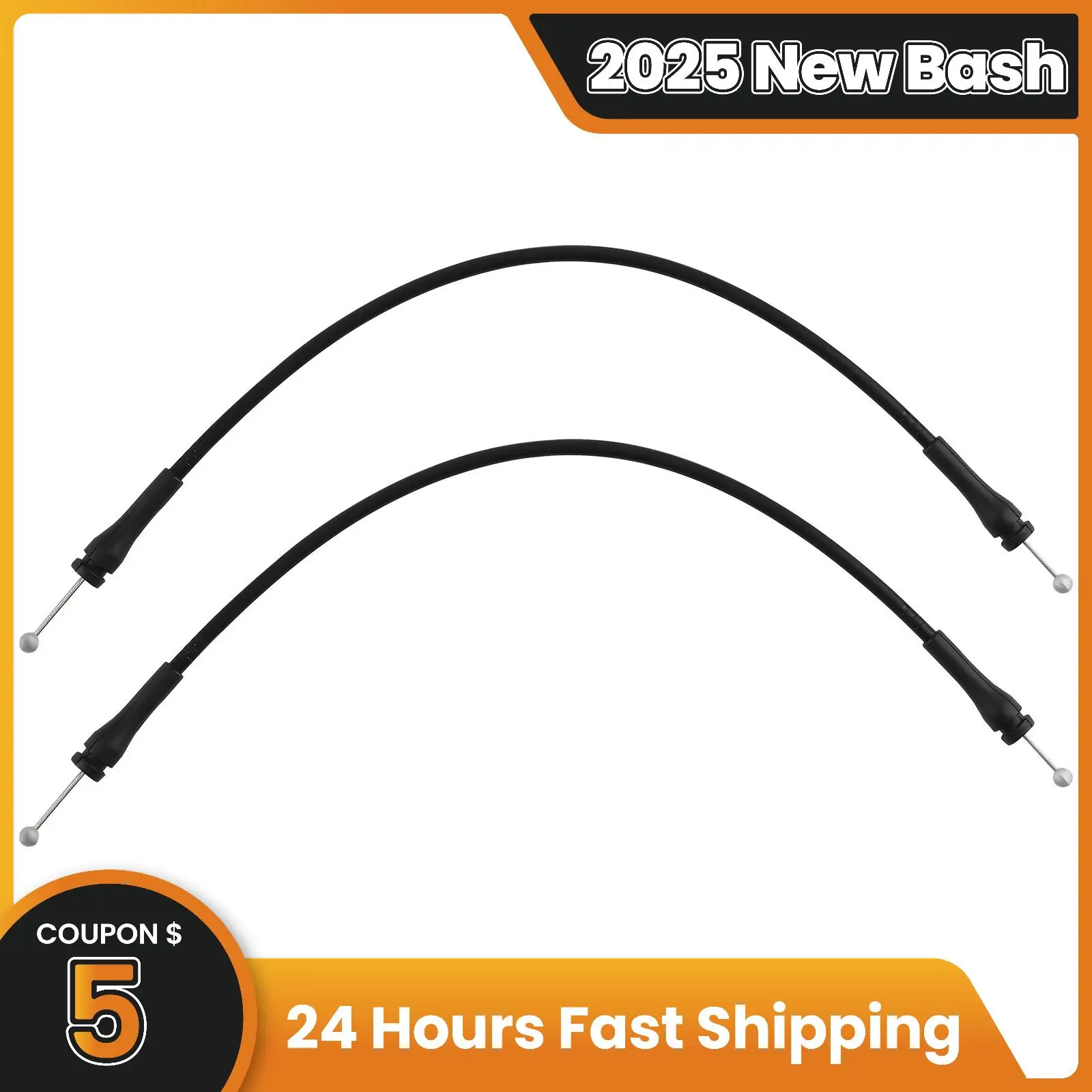 

Pair Tailgate Cables replaces For Ford Expedition 1997-2002 F2UZ15264A65B Black