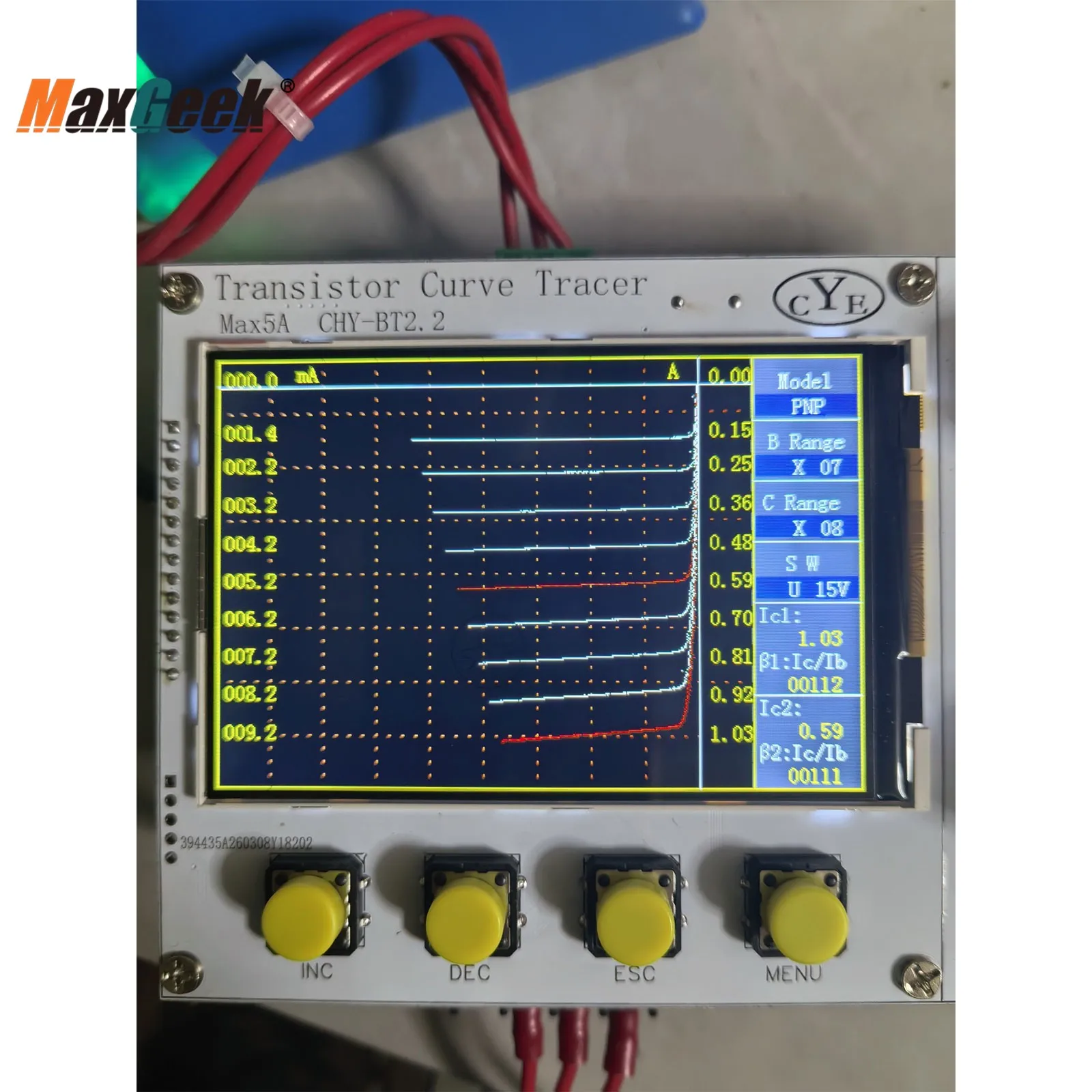 Upgraded Version 110V-220V Transistor Curve Tracer 5A Transistor Characteristic Curve Tester Support Field Transistor Testing